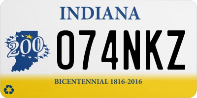 IN license plate 074NKZ