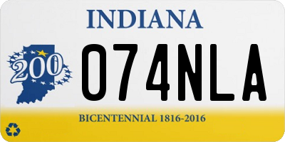 IN license plate 074NLA