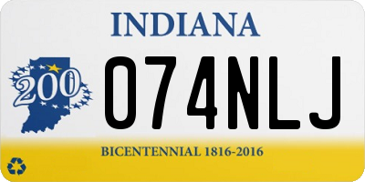 IN license plate 074NLJ
