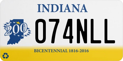 IN license plate 074NLL
