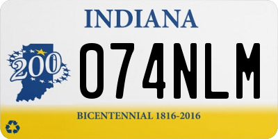 IN license plate 074NLM