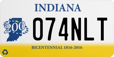 IN license plate 074NLT