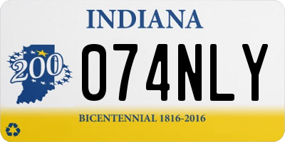 IN license plate 074NLY