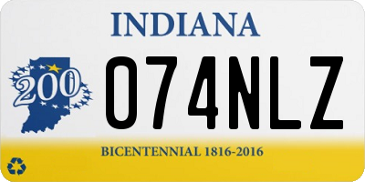 IN license plate 074NLZ