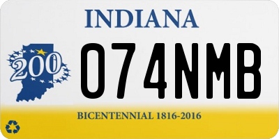 IN license plate 074NMB