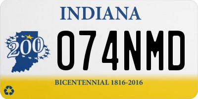 IN license plate 074NMD