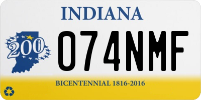 IN license plate 074NMF