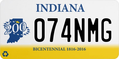 IN license plate 074NMG