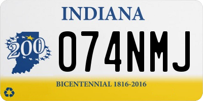 IN license plate 074NMJ