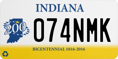 IN license plate 074NMK