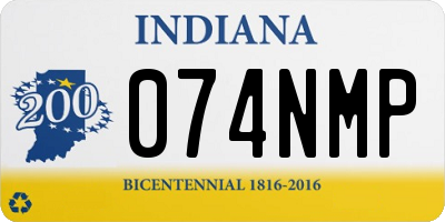 IN license plate 074NMP
