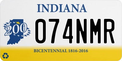 IN license plate 074NMR