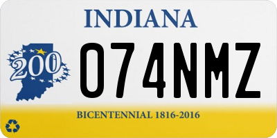 IN license plate 074NMZ