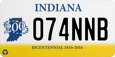 IN license plate 074NNB