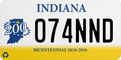 IN license plate 074NND