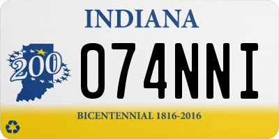 IN license plate 074NNI