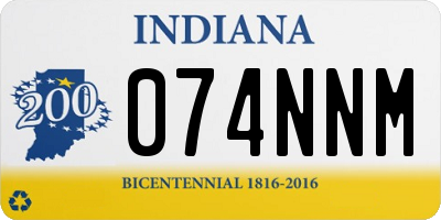 IN license plate 074NNM
