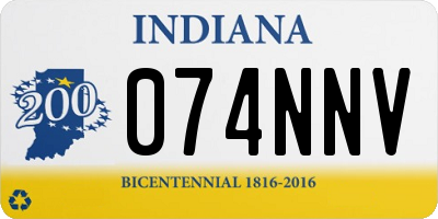 IN license plate 074NNV