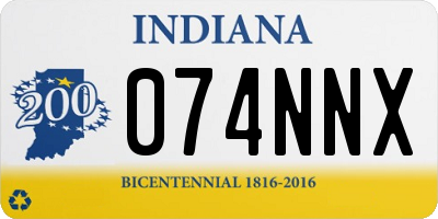 IN license plate 074NNX