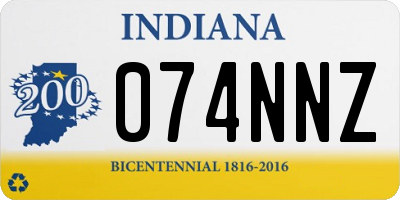 IN license plate 074NNZ