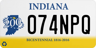 IN license plate 074NPQ