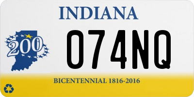 IN license plate 074NQ