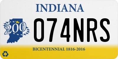 IN license plate 074NRS