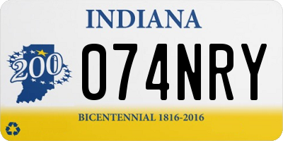 IN license plate 074NRY