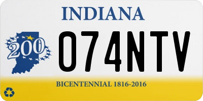 IN license plate 074NTV