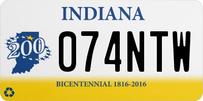 IN license plate 074NTW