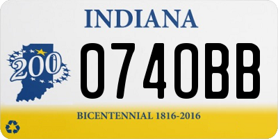 IN license plate 074OBB