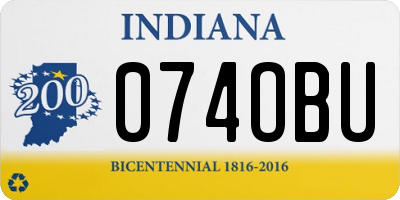IN license plate 074OBU