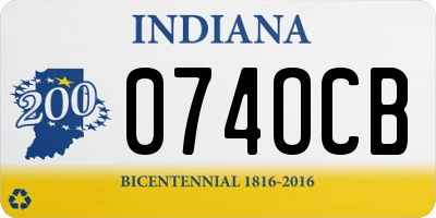 IN license plate 074OCB