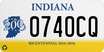 IN license plate 074OCQ