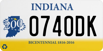 IN license plate 074ODK