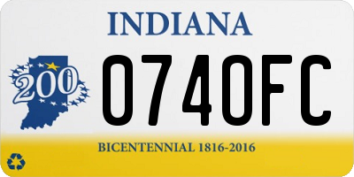 IN license plate 074OFC