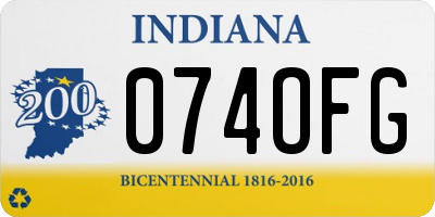 IN license plate 074OFG