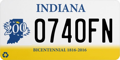 IN license plate 074OFN
