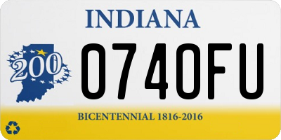 IN license plate 074OFU