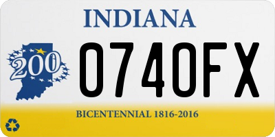 IN license plate 074OFX