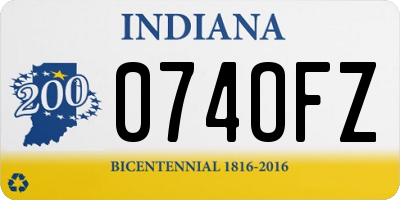 IN license plate 074OFZ