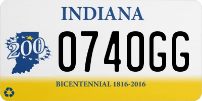 IN license plate 074OGG