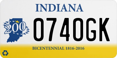 IN license plate 074OGK