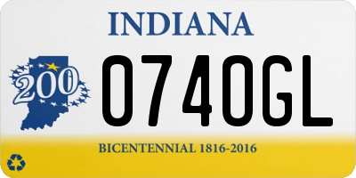 IN license plate 074OGL