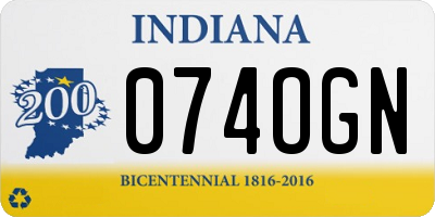 IN license plate 074OGN