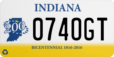 IN license plate 074OGT