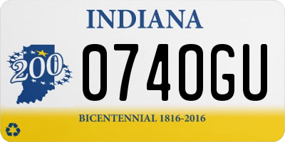 IN license plate 074OGU