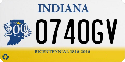 IN license plate 074OGV