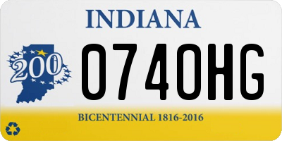 IN license plate 074OHG
