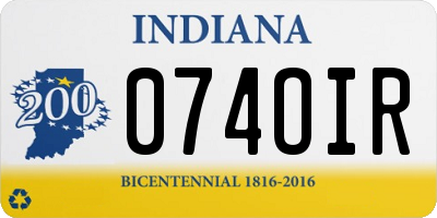 IN license plate 074OIR